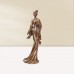 Resin cast copper figure sculpture handicraft living room bedroom office home decoration Chinese classic beautiful woman statue
