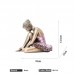 Resin copper craft accessories Nordic figurines living room cabinet resin decorations resting ballet girl statue for home decor