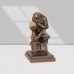 Resin cast copper gifts crafts figurine decoration ancient apes watch skull statues home decoration monkey resin statues
