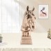 Home Decoration Crafts Gifts Horse Racing Prizes Souvenirs Animal Sculpture Figurine Resin Cast Copper Horse Head Statues Decor
