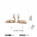 Wholesale figurines interior table crafts deer resin ornaments for home decorations gift