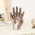 Nordic handicraft resin cast copper sculpture living room bedroom office home decoration concentric hand statue ornaments