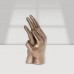 Nordic handicraft resin cast copper sculpture living room bedroom office home decoration concentric hand statue ornaments