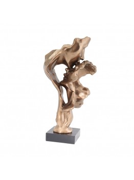 Resin cast bronze figure figurines home decoration craft men and women couple kissing statue