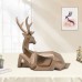 Resin casting copper crafts animal sculpture geometric section deer statue home decoration lovers deer statue