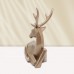 Resin casting copper crafts animal sculpture geometric section deer statue home decoration lovers deer statue