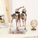 Artificial Nordic indoor horse figurines decoration crafts accessories two knight horse racing sculpture resin statue home decor