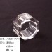Wholesale hotel crystal polygon round oval transparent mouth cloth ring buckle