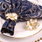 wholesale Modern pearl white flower hotel restaurant simple mouth cloth napkin buckle