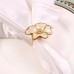 wholesale Modern pearl white flower hotel restaurant simple mouth cloth napkin buckle