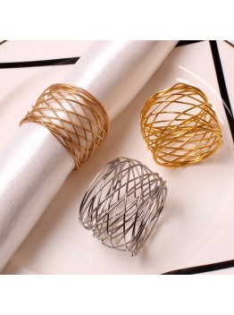 50PCS manufacturers wholesale hotel restaurant barbed wire napkin ring