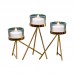 Modern light luxury romantic candlelight dinner props table decoration retro room iron candle holder