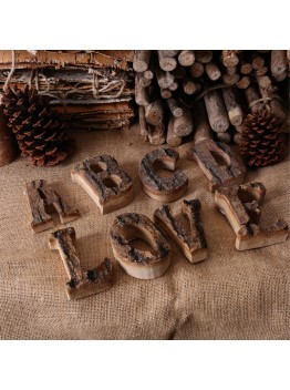 vintage clothing store cafe DIY wooden English letters wood number soft decorations