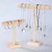 Solid wood bracelet jewelry frame necklace key ring storage rack