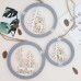 Wholesale Nordic ins Christmas decoration ornament wooden elk round wall hanging pendant
