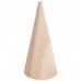 Solid wood conical ring display stand ring seat cone jewelry storage rack log display stand