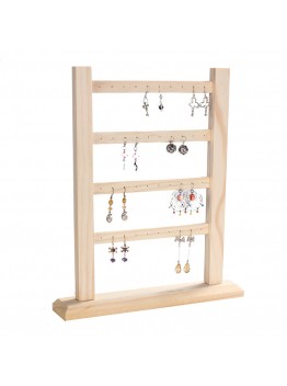 solid wood studs shelf ear jewelry display stand jewelry earrings  storage rack home decoration jewelry props