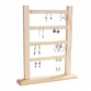 3 PCS solid wood studs shelf ear jewelry display stand jewelry earrings  storage rack home decoration jewelry props