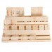 Solid wood high and low stairs stud earrings display board card board